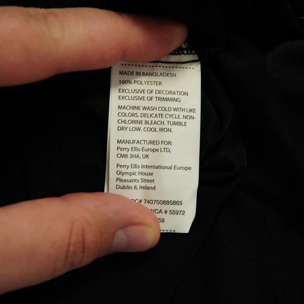 Cubavera Black Men's 3XL Guayabera Wedding Shirt Vertical Stripe Panel Big Tall